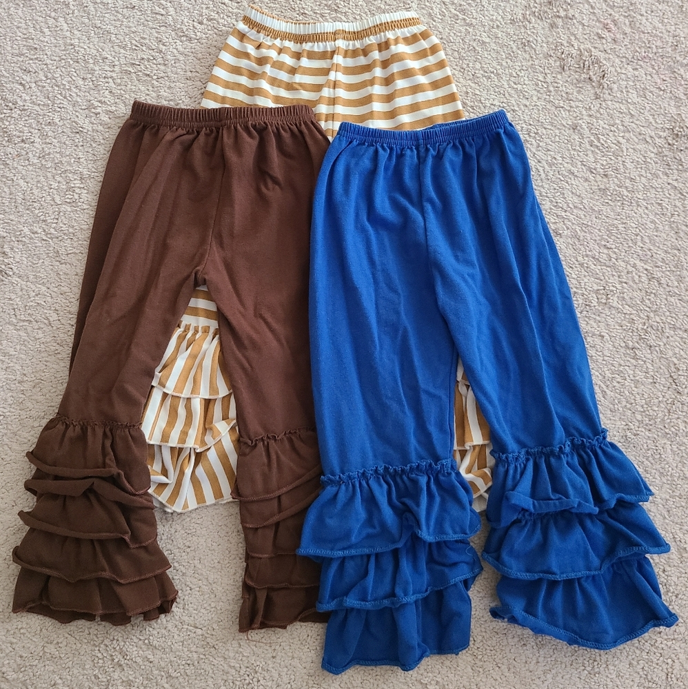 3T Girls Ruffle Pants